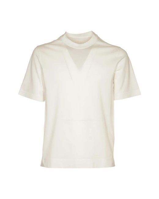 Circolo 1901 Weiße premium piquet t-shirts und polos in White für Herren