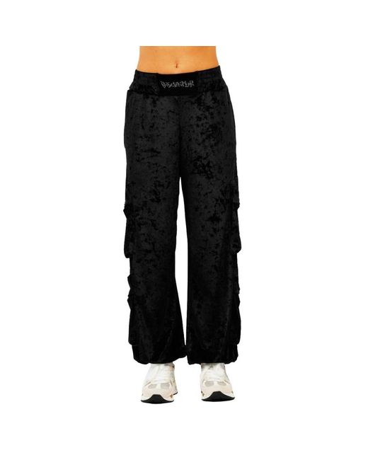 DISCLAIMER Black Wide Trousers