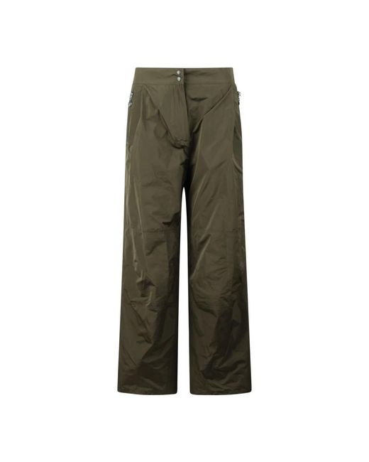 Moncler Green Wide Trousers