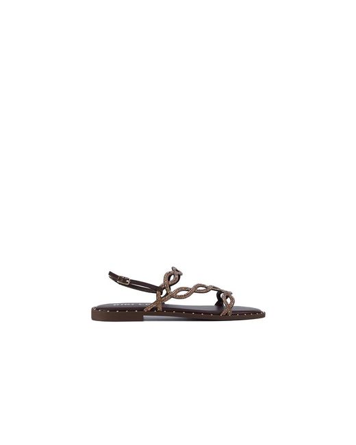 Bibi Lou White Flat Sandals