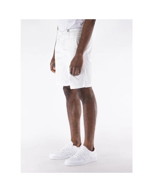 Guess White Casual Shorts for men