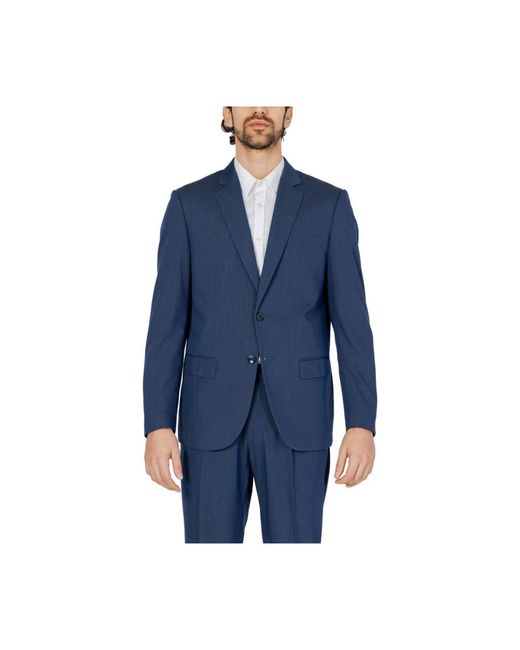 Antony Morato Jassen ,Blauw ,Polyester Blauwe Polyester Blazer in het Blue voor heren