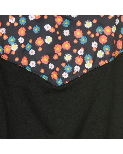 Nike Fitness ,Veelkleurig ,Katoen Floral Cropped Crew Neck Sweatshirt in het Black