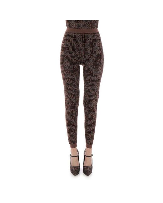 Moschino Brown Leggings