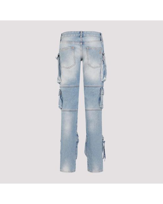 Jeans > straight jeans The Attico en coloris Blue