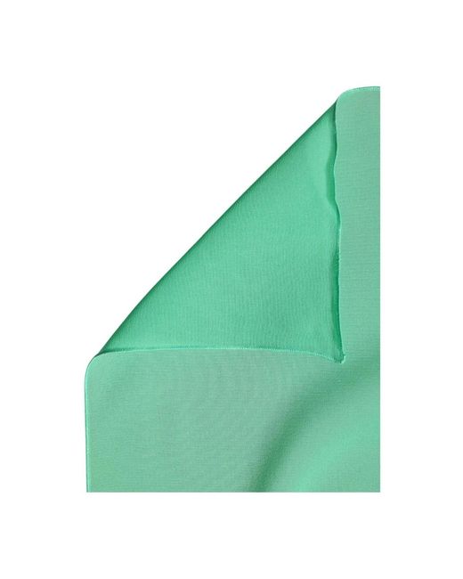 Dolce & Gabbana Green Silk Scarves