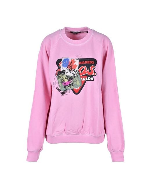 DSquared² Pink Sweatshirts