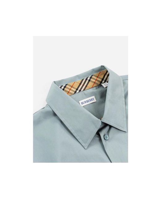 Casual Shirts di Burberry in Blue da Uomo