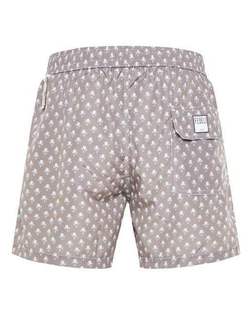 Fedeli Blue Beachwear for men