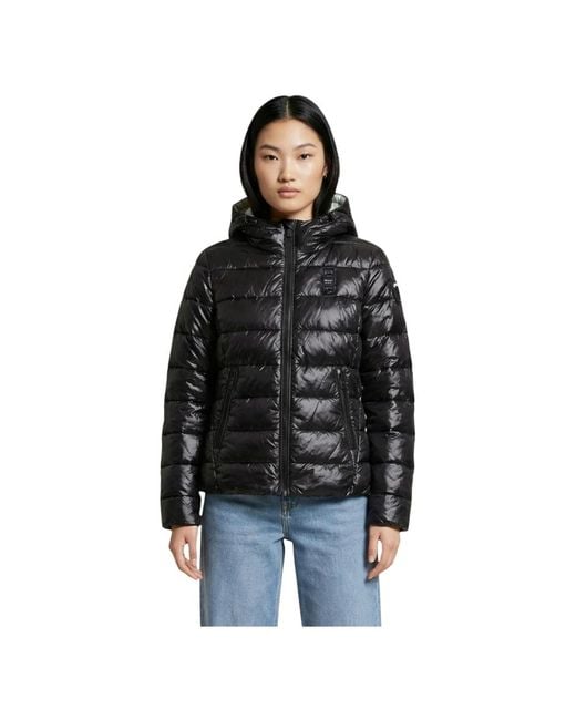 Winter Jackets Blauer de color Black