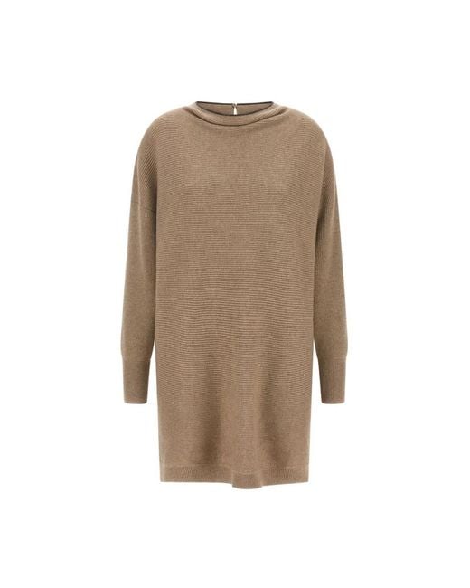 Brunello Cucinelli Brown Knitted Dresses