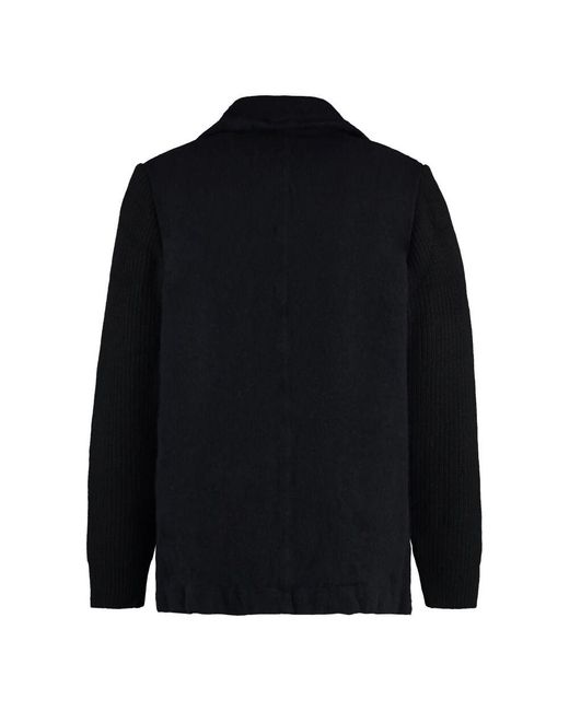 Double-Breasted Coats di Comme des Garçons in Blue da Uomo