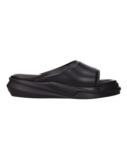 1017 ALYX 9SM Schwarzer Lederslipper in Black für Herren