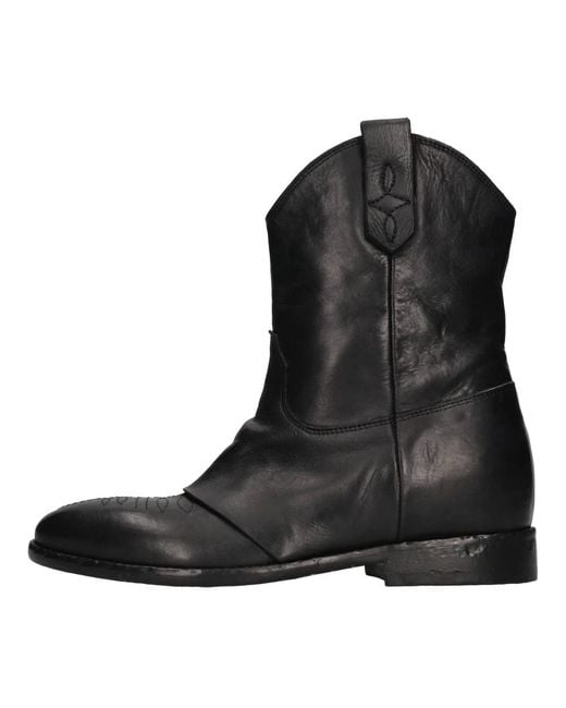 Strategia Black Cowboy & Biker Boots