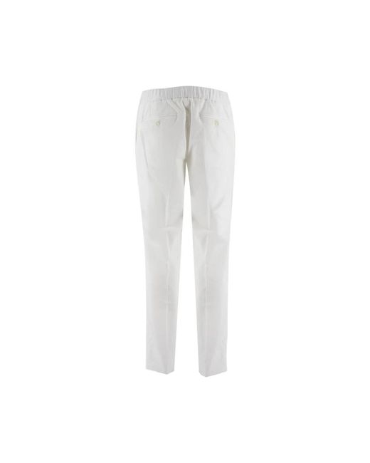 Brioni White Slim-Fit Trousers for men