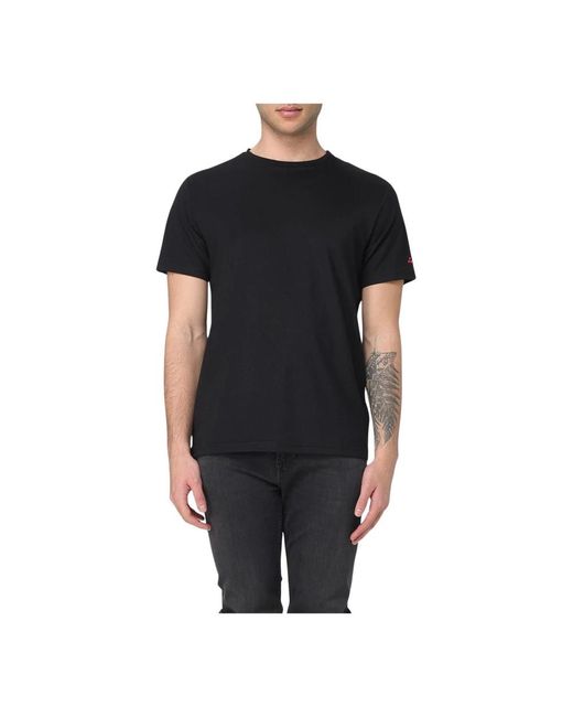 Peuterey T-Shirt Met Korte Mouwen En Ronde Hals in het Black voor heren