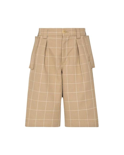 Jacquemus Natural Casual Shorts for men