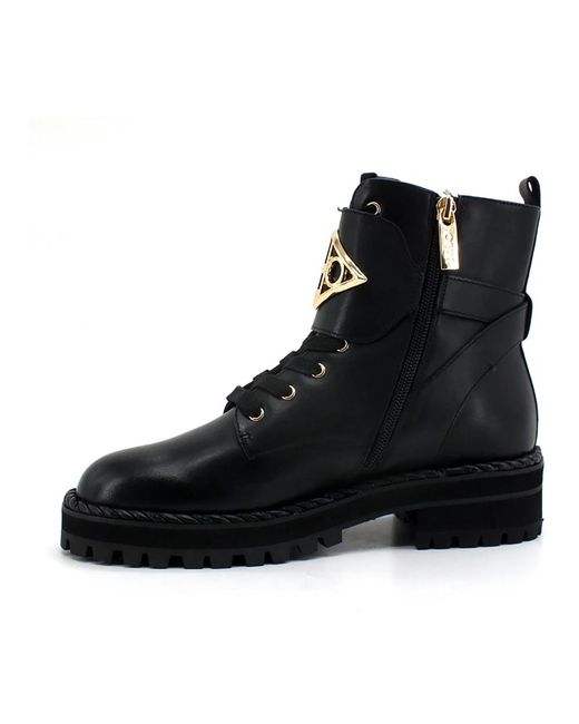 Liu Jo Black Lace-Up Boots
