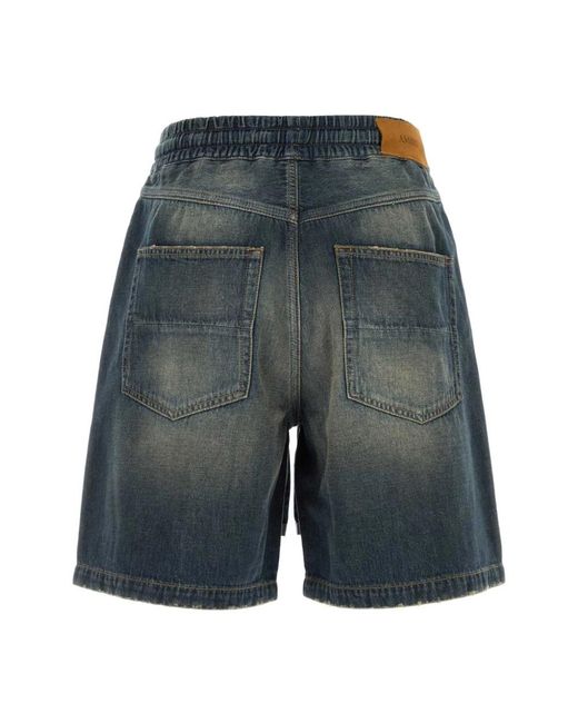 Amiri Gray Denim Shorts for men