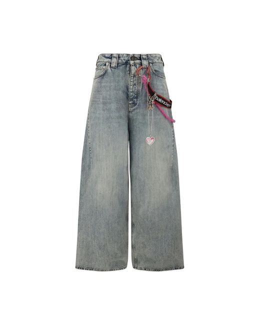 Balenciaga Wide Jeans in het Gray