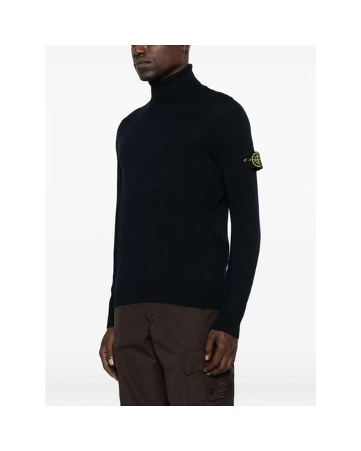 Stone Island Black Turtlenecks for men
