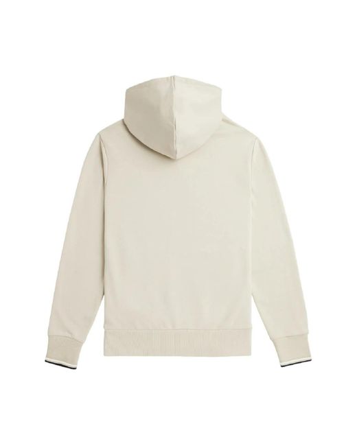 Fred Perry White Hoodies for men
