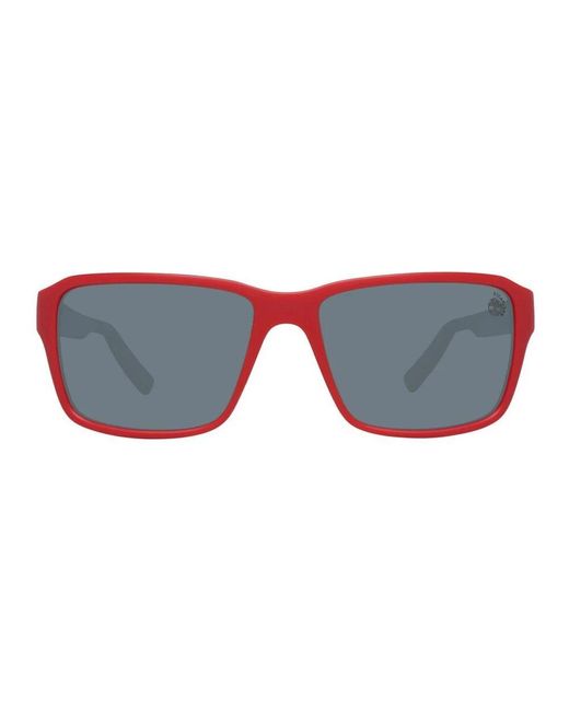 Occhiali da sole rossi in plastica polarizzata per di Timberland in Red da Uomo