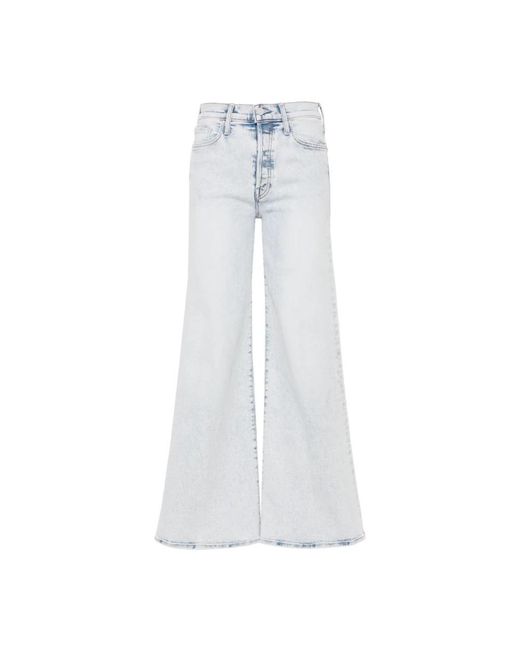 Mother White Wide Jeans