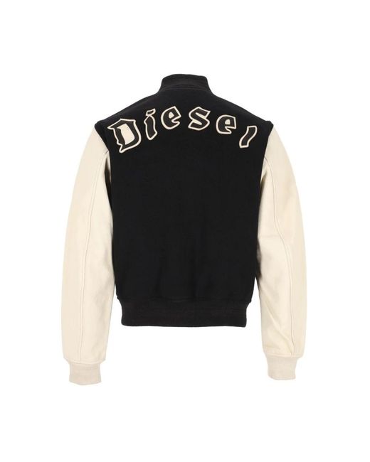DIESEL Black Bomber Jackets for men