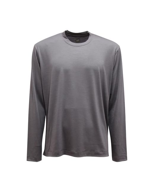 Mazzarelli Gray Long Sleeve T-Shirts for men