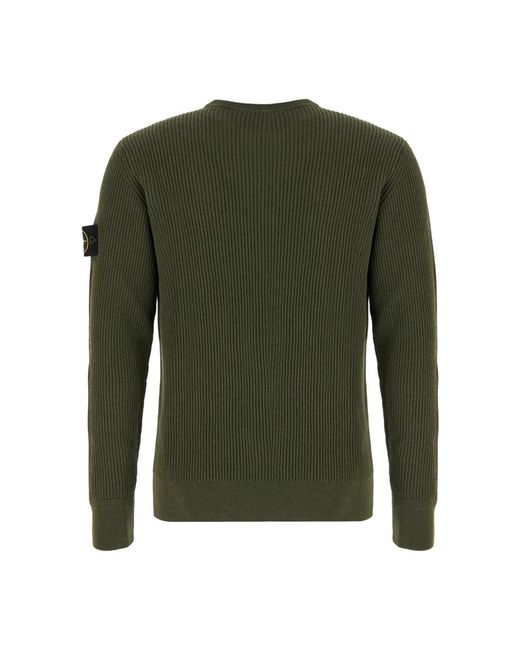 Stone Island Round-Neck Knitwear in het Green voor heren