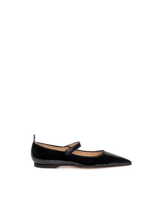 Thom Browne Black Pointed Ballerina