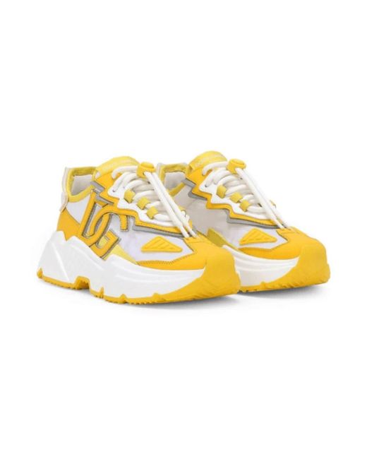 Dolce & Gabbana Yellow Sneakers