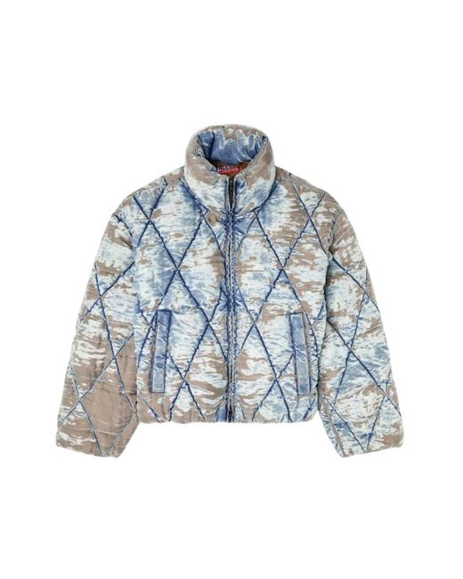 DIESEL Blue Winter Jackets