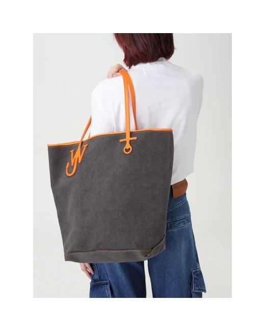J.W. Anderson Black Canvas Tote Tasche