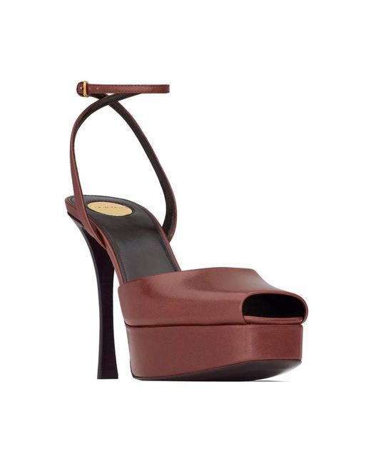 Saint Laurent Brown High Heel Sandals