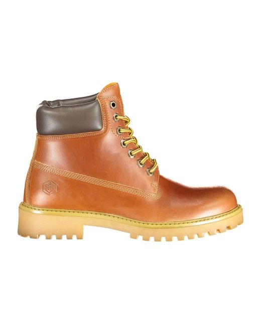 Lumberjack Brown Lace-Up Boots for men