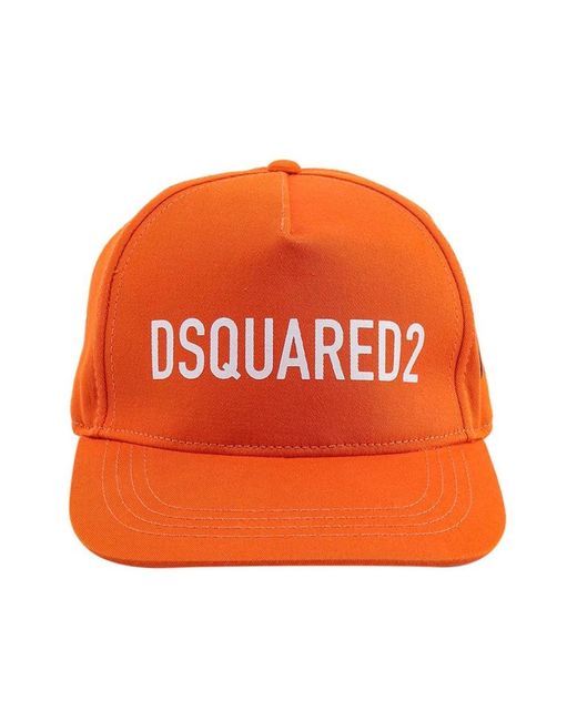 DSquared² Orange Caps for men