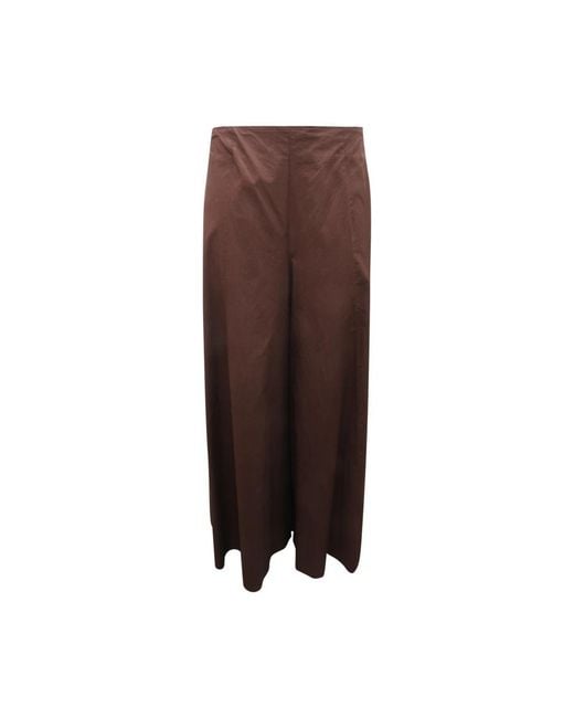 EMMA & GAIA Brown Wide Trousers