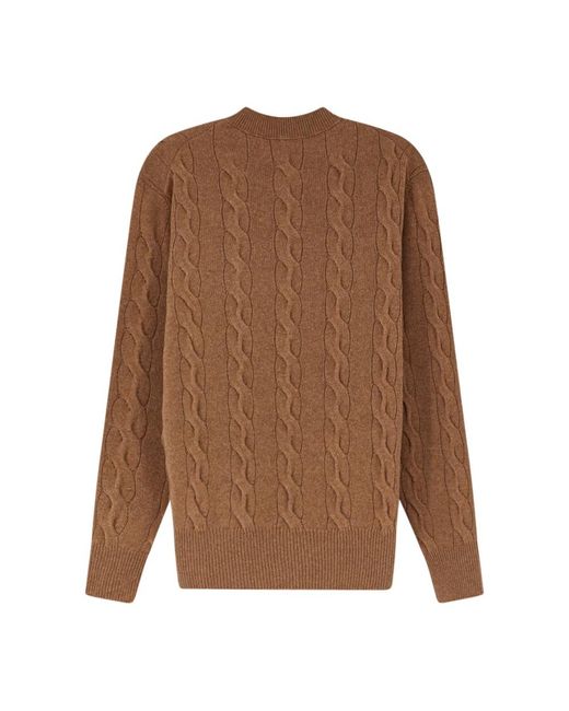 AMI Round-Neck Strickwaren in Brown für Herren