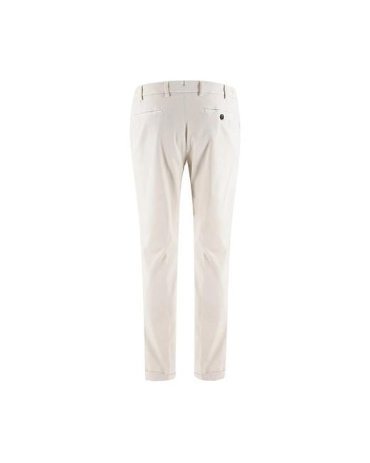 BERWICK  1707 White Chinos for men