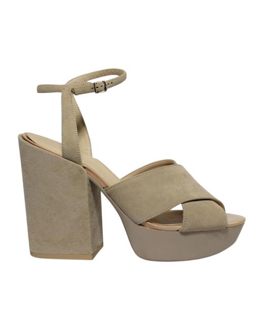 Hogan Gray High Heel Sandals