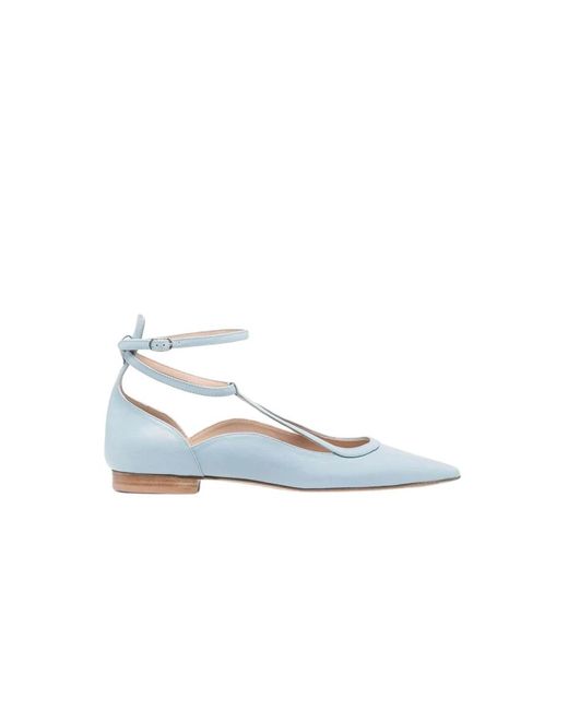 Scarosso Blue Ballerina Shoes