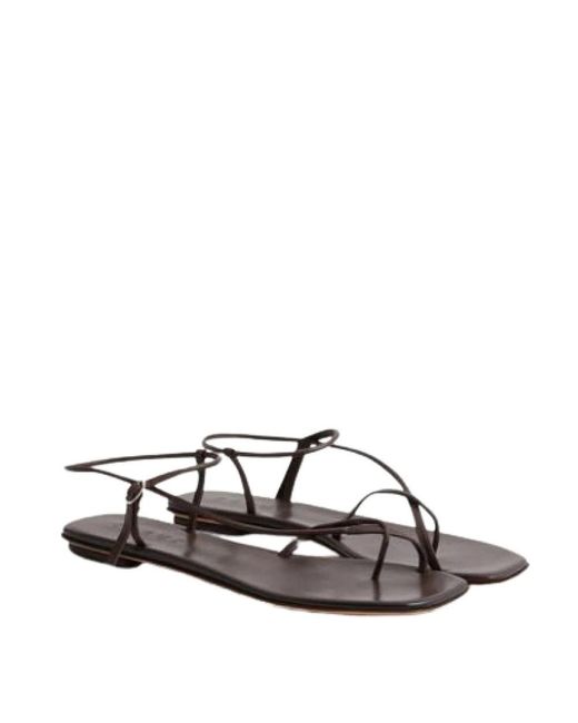 Soeur Brown Flat Sandals
