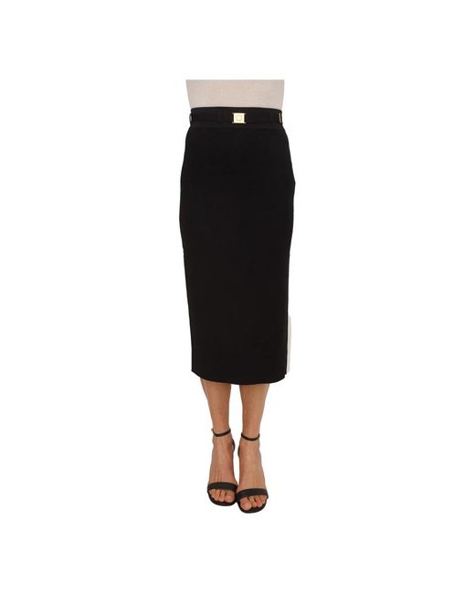 Elisabetta Franchi Black Pencil Skirts