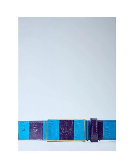 Dries Van Noten Blue Belts