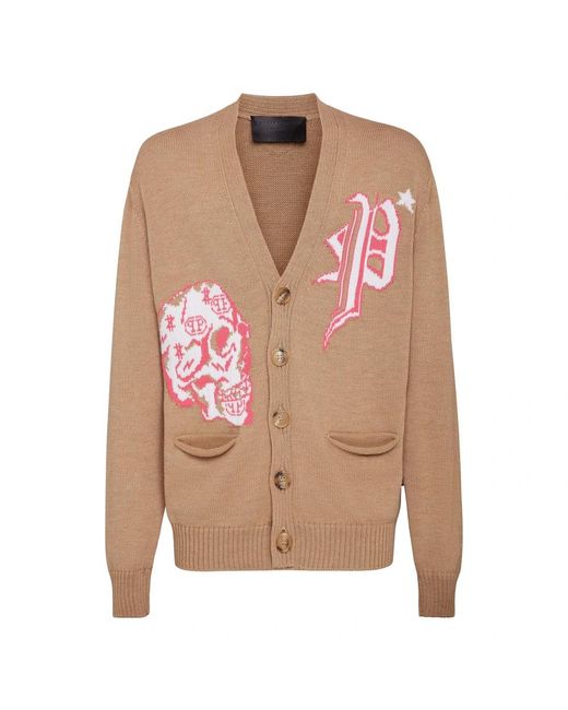 Cardigans di Philipp Plein in Pink da Uomo