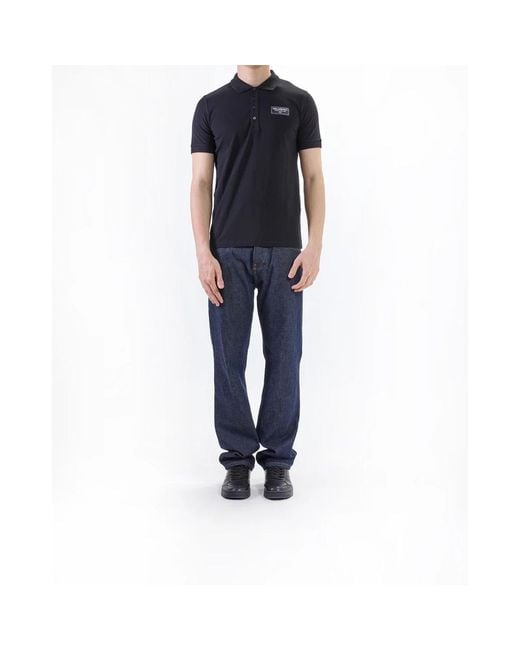 Karl Lagerfeld Black Polo Shirts for men