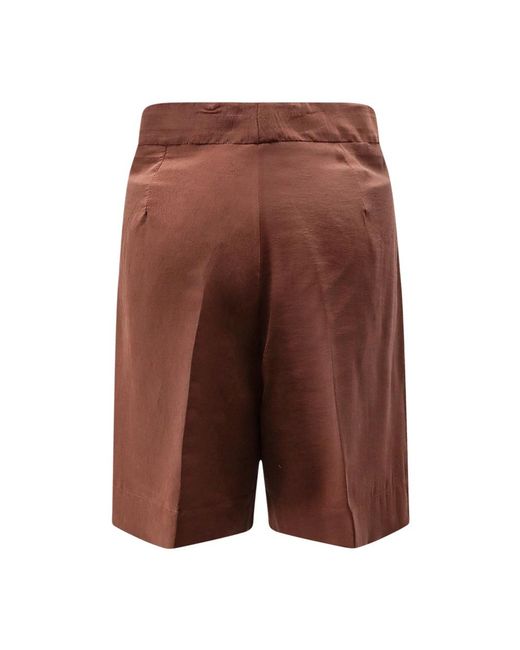 Hevò Brown Casual Shorts