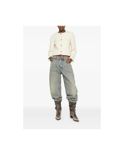 Haikure Gray Loose-Fit Jeans